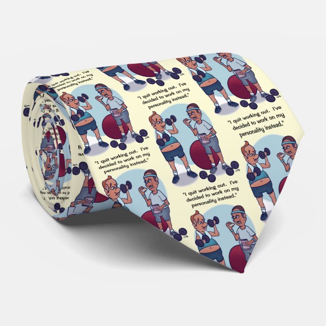 Pare De Trabalhar Na Gravata De Pescoço Engraçado (Rolled)