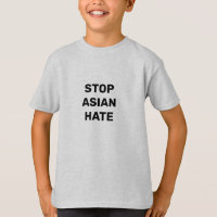 Pare o ódio asiático, camiseta