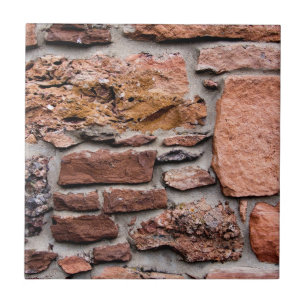 Parede áspera do arenito vermelho