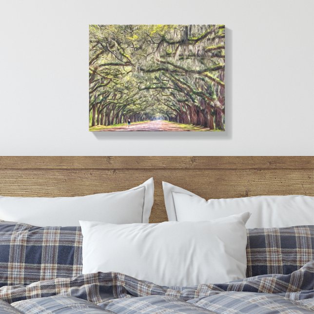 Parede de Canvas de Wormsloe Savannah Art 11x14 (Insitu(Quarto))