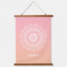 Parede de Ombre Rosa da Sala Dorm de Mandala Perso