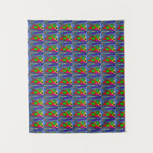 Parede de tapeçaria de arte pendurada