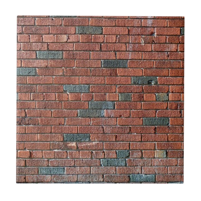 Parede de tijolo avermelhada/acastanhada velha (Frente)