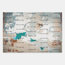 Parede de tijolos pintada de estilo literal