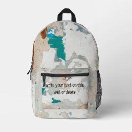 Parede de tijolos pintada de estilo literal