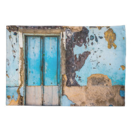 Parede e porta azuis