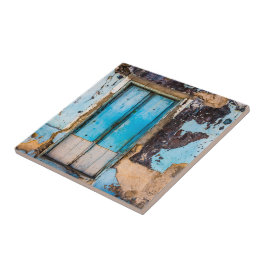 Parede e porta azuis