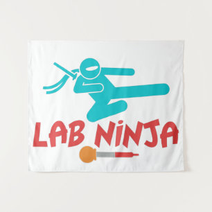 PAREDE LAB NINJA - TAPETE DE CIENTISTA DE LABORATÓRIO MÉD