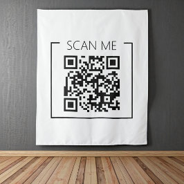 Parede Moderno Tapete de Negócios QR Code Scan Me Minimal