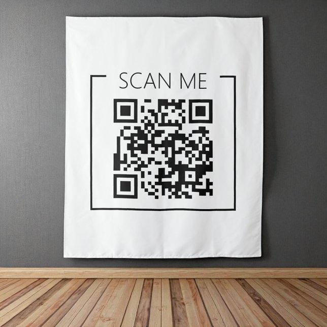 Parede Moderno Tapete de Negócios QR Code Scan Me Minimal (Criador carregado)