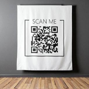 Parede Tapete de Negócios Minimalista Código QR Scan Me B