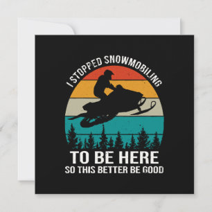 Parei de Pilotar Moto de Neve Para Estar Aqui