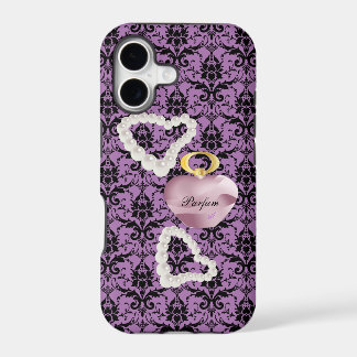 Parfum&Pearls Damask Roxo iPhone7Plus Mala dura