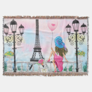 Paris atira uma mulher de cobertor e um balão de c