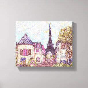 Paris Cityscape canvas Kristie Hubler