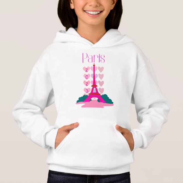 Paris Eiffel Tower coração 20XX personalizar (Frente)