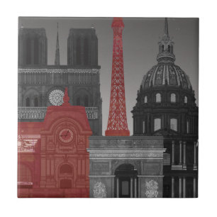 Paris Elevações por Noite - Vermelho