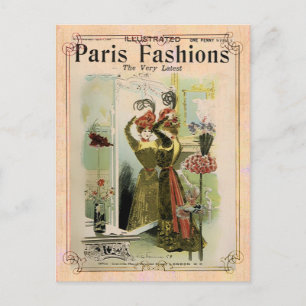 Paris Fashions 2 - Cartão-postal / Convite / RSVP