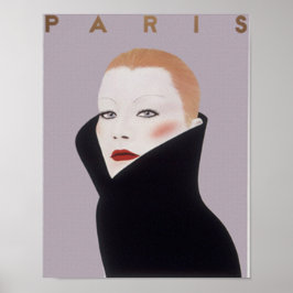 Paris França Moda Impressão Vintage