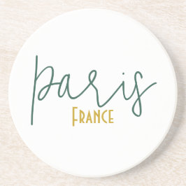 Paris, França Porta-Copos de Arenito Souvenir