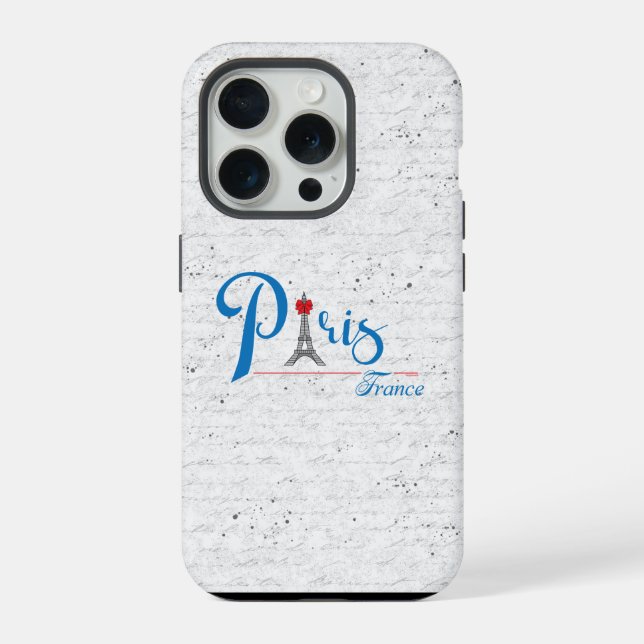 Paris França Red Arco Chic Case-Mate Iphone (Verso)