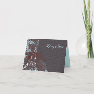 PARIS FRANCE Bar FRANCÊS Bat Mitzvah cartões de ag