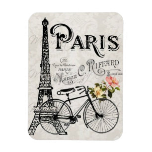 Paris, France - ímã do vintage