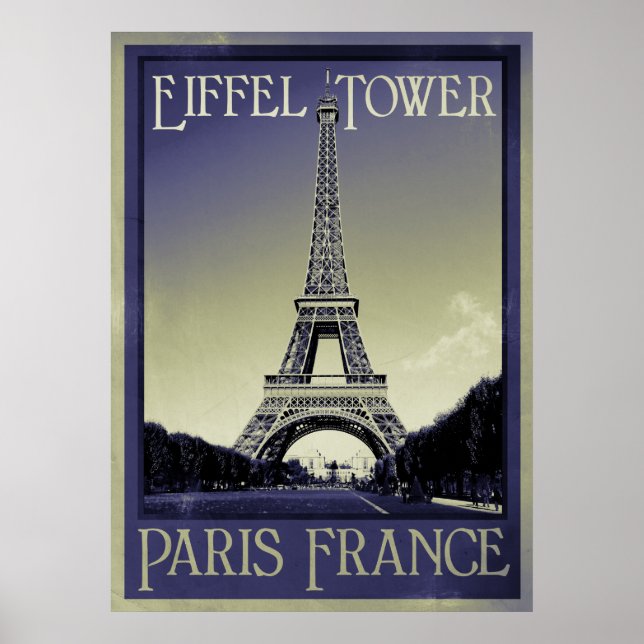 paris france poster vintage (Frente)