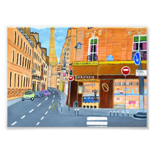Paris France, rua. Foto do St. Dominique