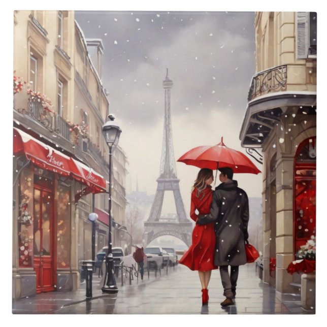 Paris Love: Romantic Winter Eiffel Tower Walk (Frente)