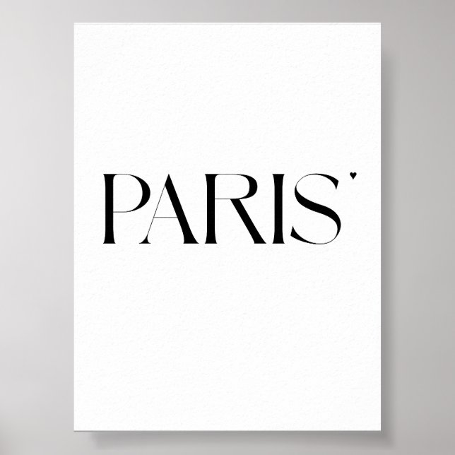 Paris - minimalistic typography poster (Frente)