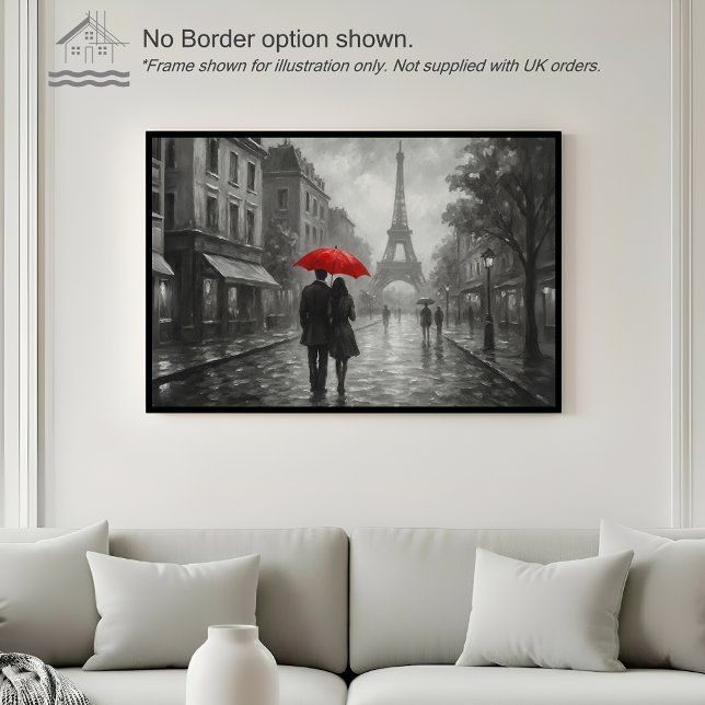 Paris na Chuva – Impressão de Arte de Parede (Criador carregado)