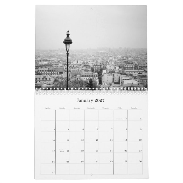 Paris no calendário ir (Jan 2027)