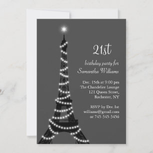 Paris no Convite à aniversário de 21 anos da Noi