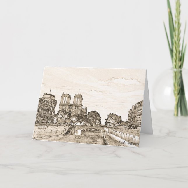 Paris pelo cartão de Seine (Frente)