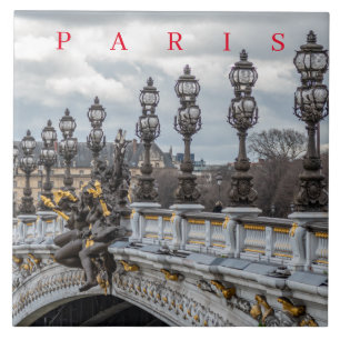Paris Pont Alexandre III lança azulejo cerâmico
