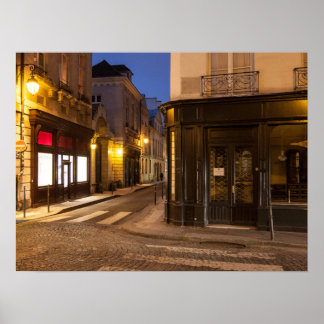 Paris por Night Poster Paper (Matte)