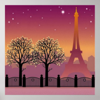 Paris por Poster da noite
