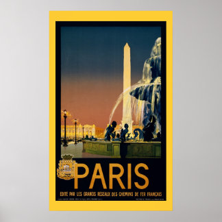 Paris - Poster de Viagens vintage
