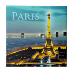 Paris sob o céu azul turquesa