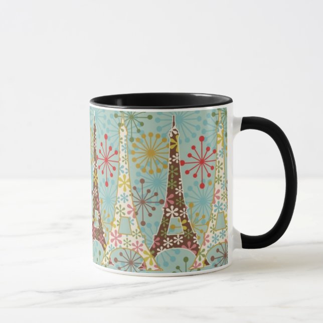 Paris Sparkling na caneca azul (Direita)