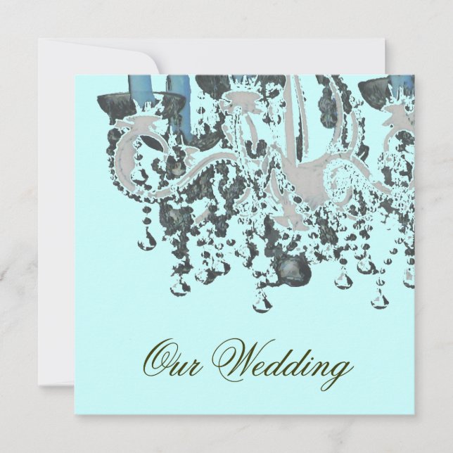 Park Avenue Chandelier ~ Casamento de Convite (Frente)