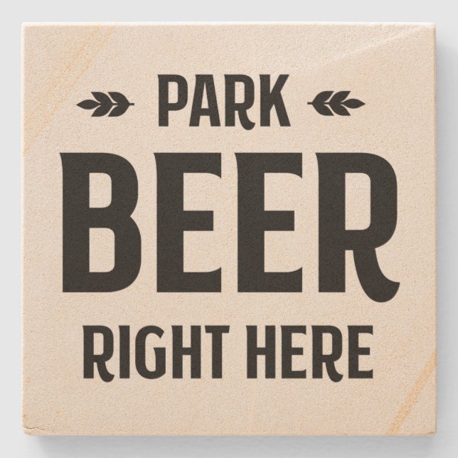 Park Beer Aqui - Porta copos De Pedra (Frente)