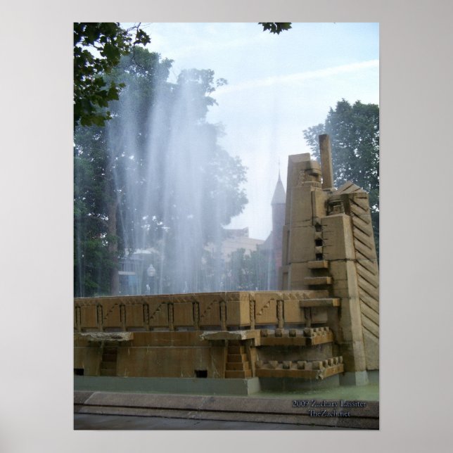 Park Fountain Poster (Frente)