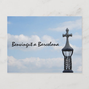 Park Güell em Barcelona em cartão postal