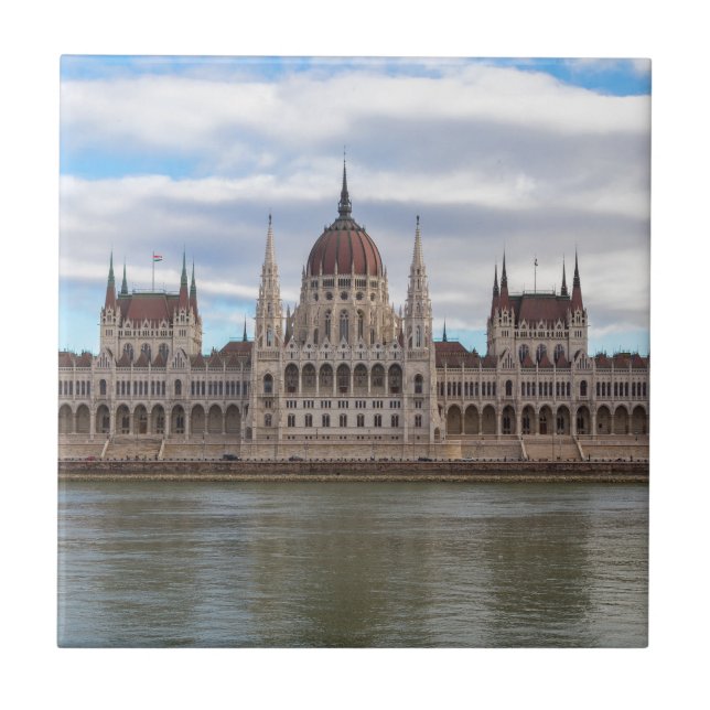Parlamento húngaro Budapeste por dia (Frente)
