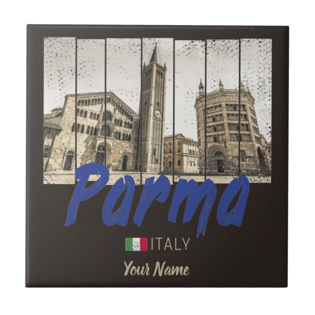 Parma Emilia-Romagna Itália Vintage Souvenir (Frente)
