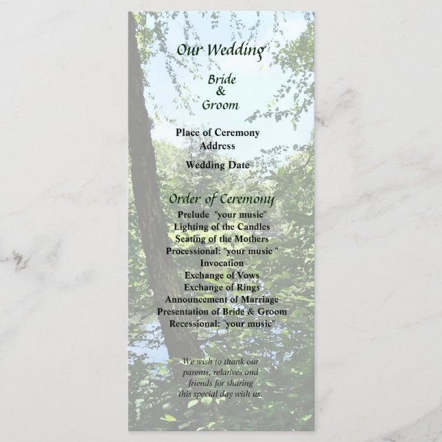 Parque com Ponte em Programa de Casamento à Distân (Frente)