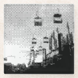 parque de diversões de arte em pixel