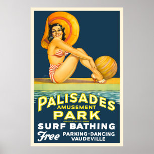 Parque de diversões dos Palisades - poster 1937 d